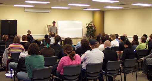 Jorge Martin speaking in Edmonton, AB