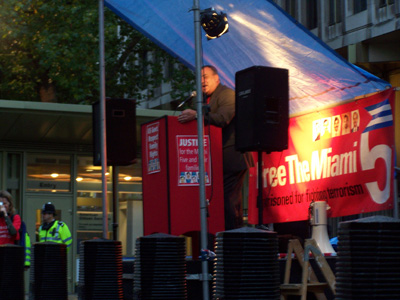 Vigil for Cuban Five in London