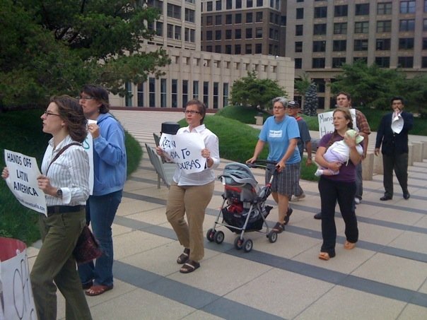 Minneapolis protest against Honduran coup